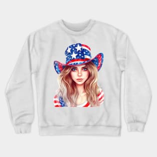 4th of July Girl #5 Crewneck Sweatshirt